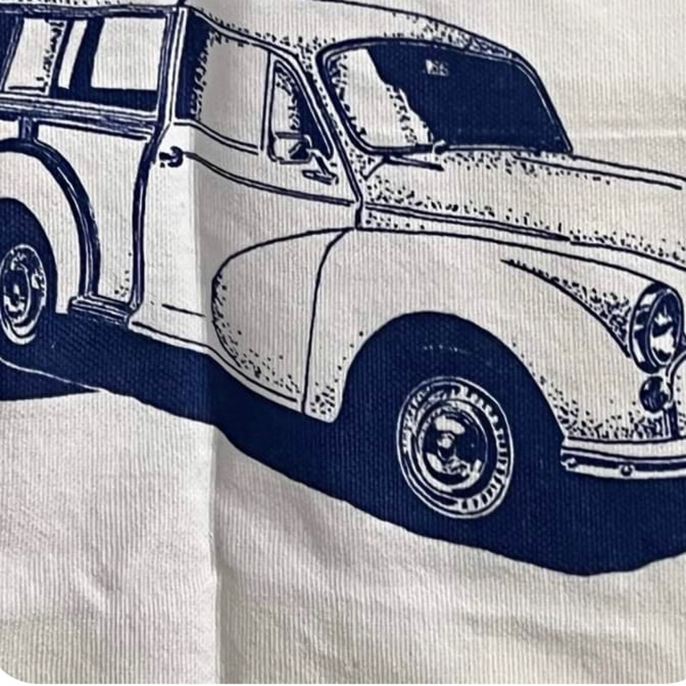 TEA TOWEL CARS NWT British Motor Centre tea towel Vintage English MINI C… - Picture 3 of 16